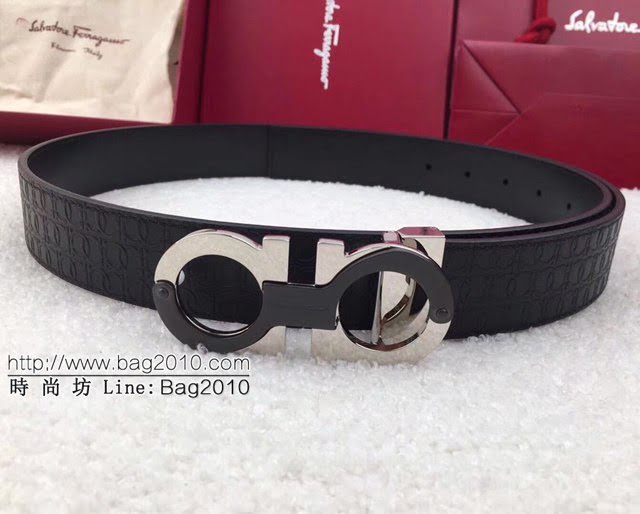 菲拉格慕男士皮帶 Ferragamo雙面牛皮爆款腰帶  jjp2221